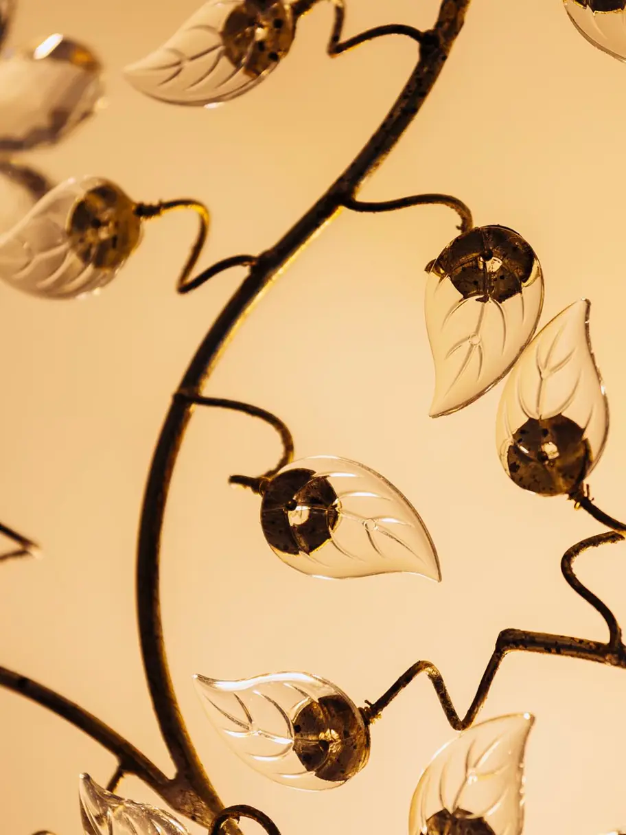 Details Of Murano Glass Chandelier In The Villa Stefano Anzini