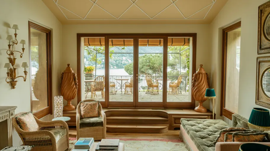 Passalaqua Lake Como Luxury Resort Casa Al Lago Living Room © Ruben Ortiz